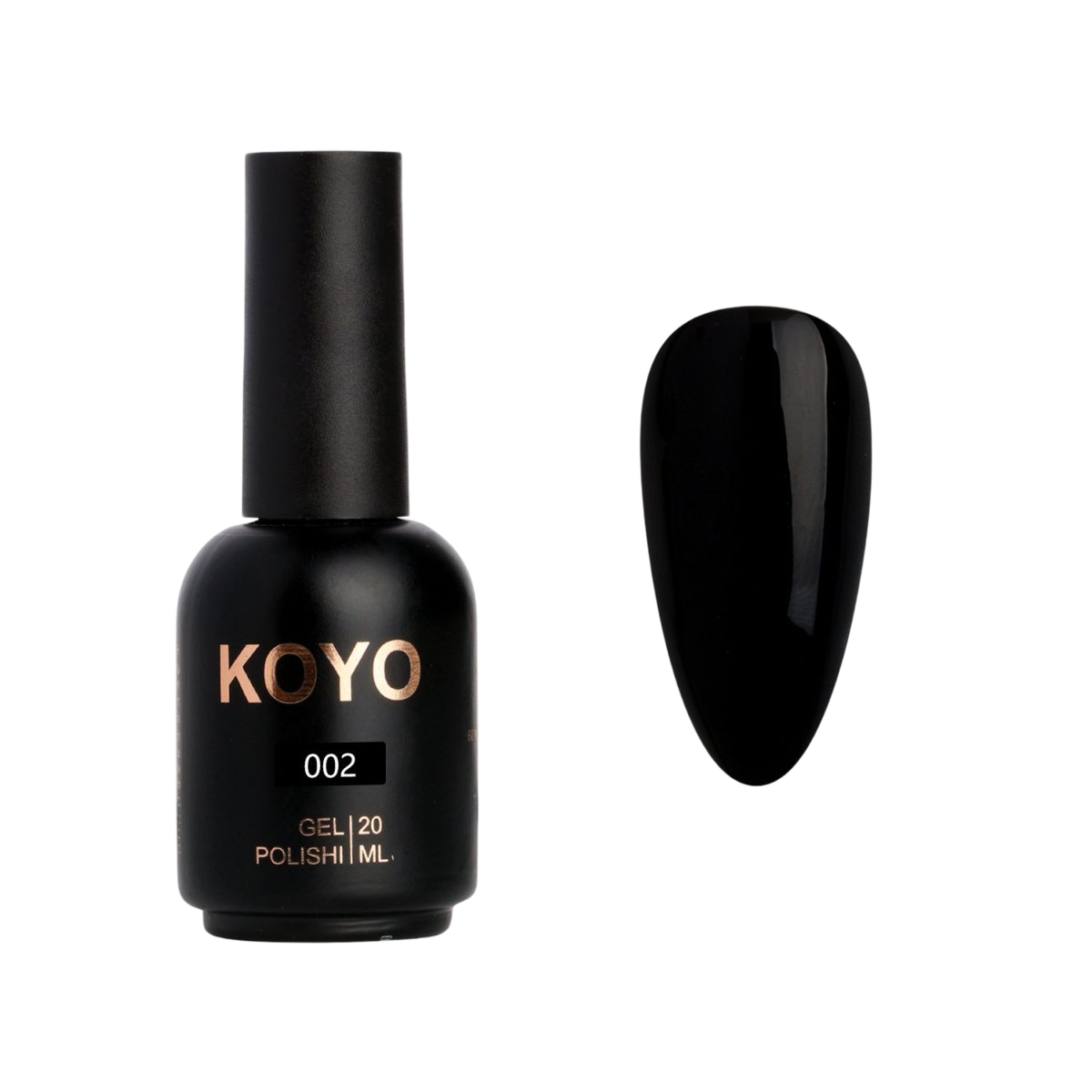 לק ג'ל KOYO גוון 002 שחור