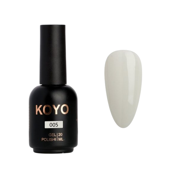 לק ג'ל KOYO גוון גוון 005 פאני באני חלבי שקוף