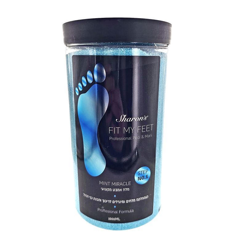 מלח אמבט מקצועי Fit My Feet Mint Miracle step 1