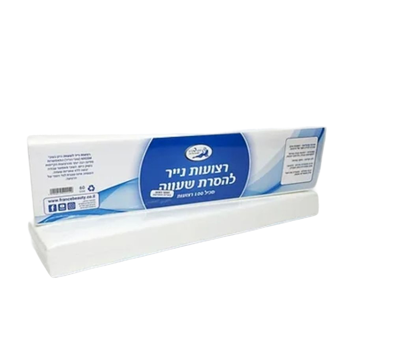 רצועות שעווה ארוכות 100יח